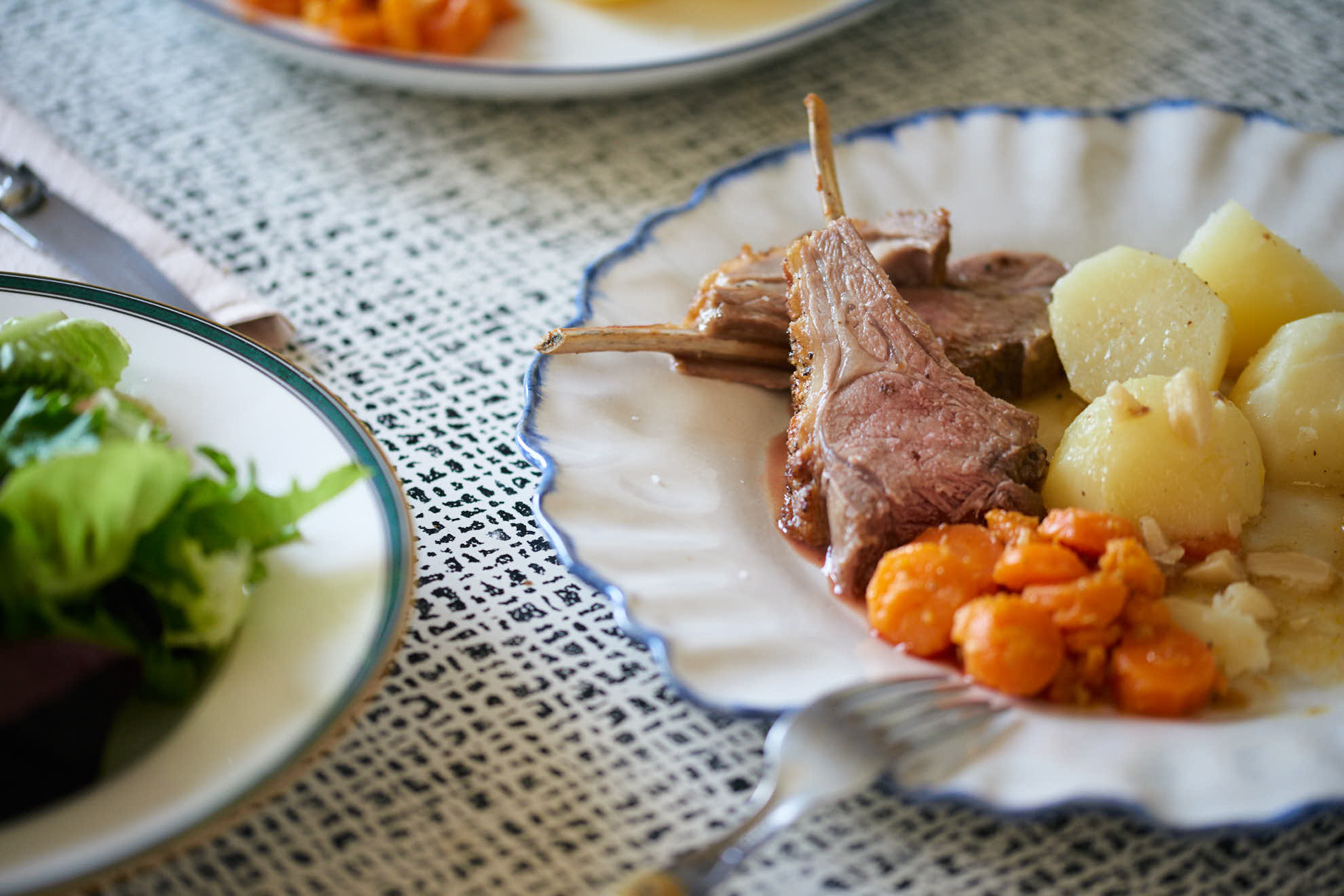 Roast rack of lamb with slowly caramelised garlic | Recipes for busy parents